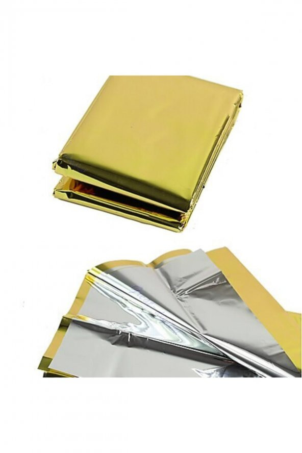 Yanık Örtüsü Acil Durum Koruma Örtüsü Survival Alüminyum Battaniye - 6