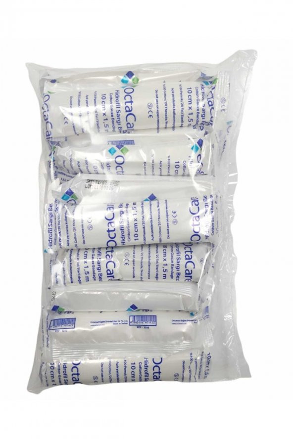 Octacare Hidrofil Sargı Bezi 10cm X 1,5m 20li Tek Paket