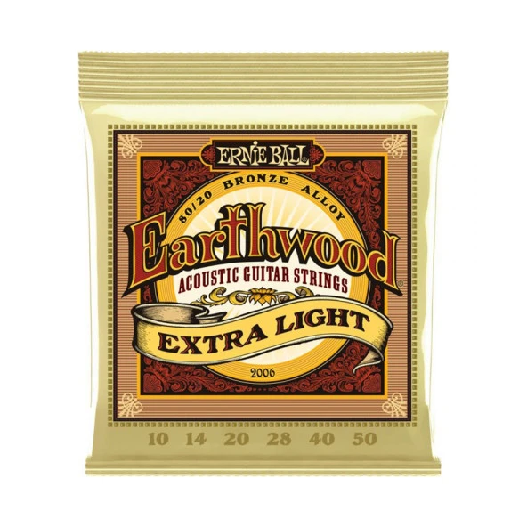 Ernie Ball P02006 Extra Light 10-50 Akustik Gitar Teli ürün görseli