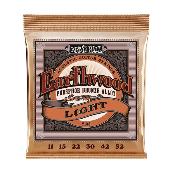 Ernie Ball P02148 Super Slinky Bronze 11-52 Akustik Gitar Teli - 1