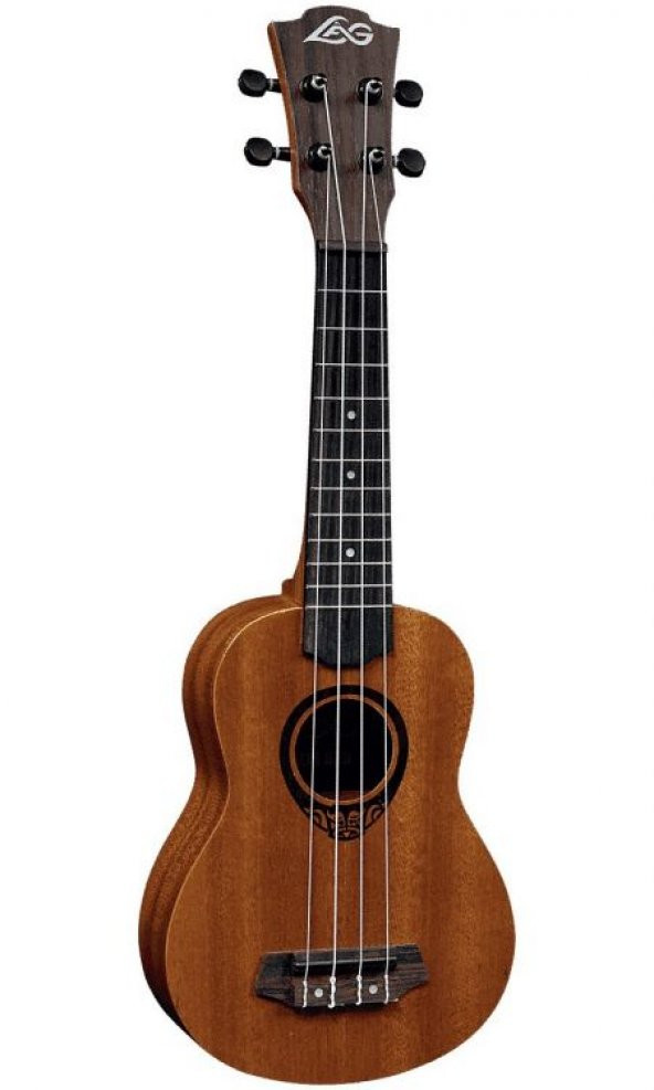 LAG GLU TKU10S Tiki Soprano Natural Ukulele