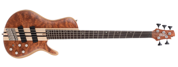 CORT A5 BEYOND OPBN BAS GİTAR 5 TELLİ ÇANTALI BUBINGA NATURAL