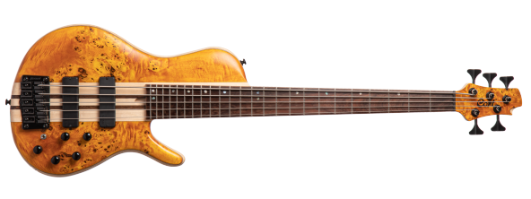 CORT A5PLUS SC AOP BAS GİTAR 5 TELLİ ÇANTALI AMBER OPEN PORE