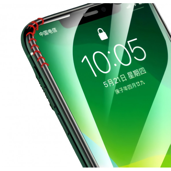 Apple İphone 12 / 12Pro Airbag destekli Hayalet Cam Ekran Koruyucu - 3