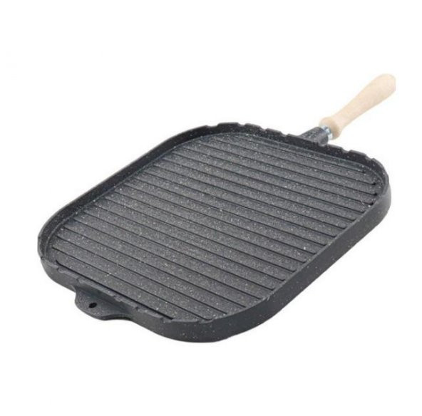 Eda Döküm Kare Çift Taraflı Izgara ve Gözleme Tavası 34 cm - 3