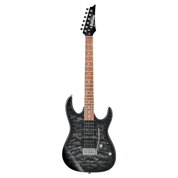 Ibanez GRX70QA-TKS Transparent Black Sunburst Elektro Gitar ürün görseli