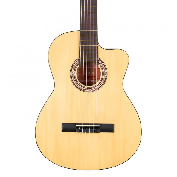 BARCELONA LC 3900 CNL Cutaway Natural Klasik Gitar - 3