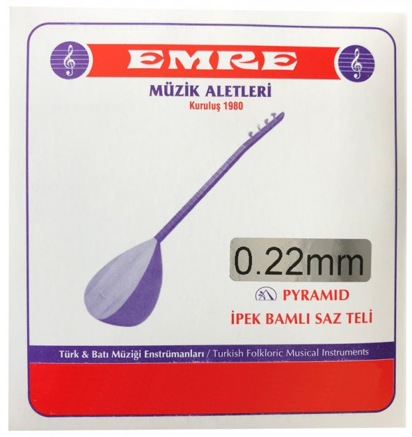 Emre 0.22 mm Pyramid Takım Tel Uzun Sap Bağlama Teli İpek Bamlı 22-32