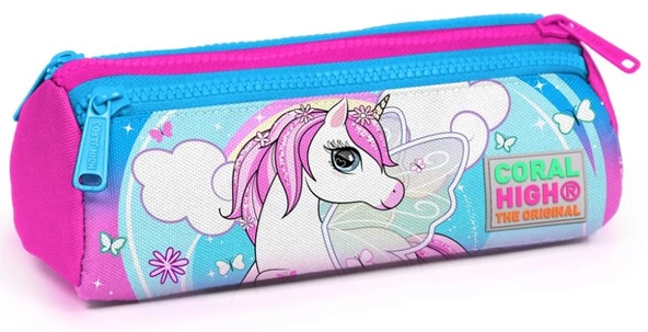 Coral High Unicorn Baskılı Kız Çocuk İlkokul Çanta Seti - USB Çıkışlı - Resim 4