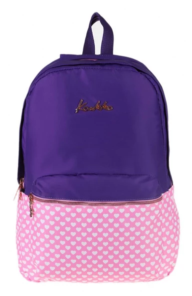 Kaukko Soft Stripe Sırt Çantası (Mor)