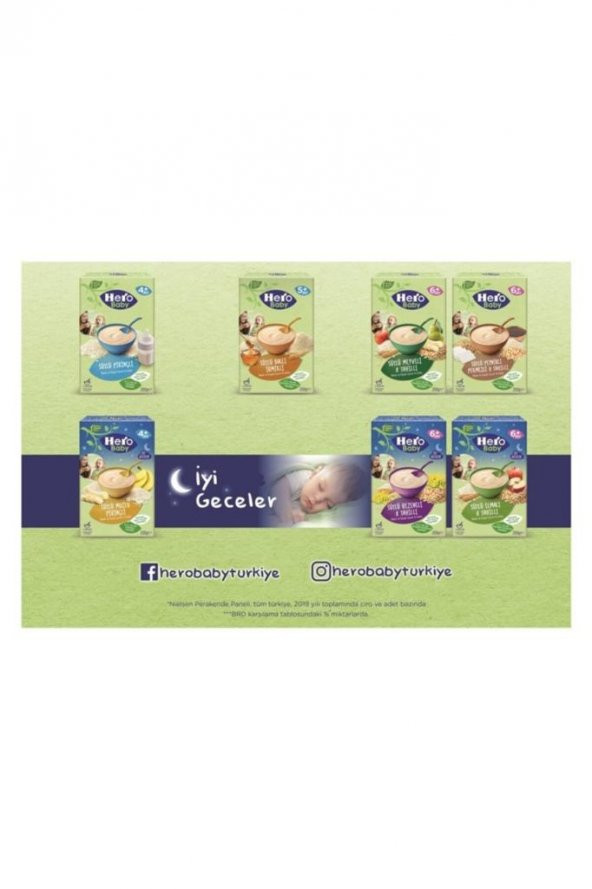 Hero Baby Sütlü Meyveli 8 Tahıllı Kaşık Maması 200 Gr x 6 Adet - 6