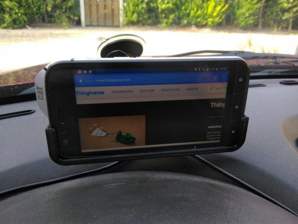 Cat S61 Araba Mobil Montajı (İk Richter / Brodit Üzerinde Uygundur) Plastik Aparat - 1