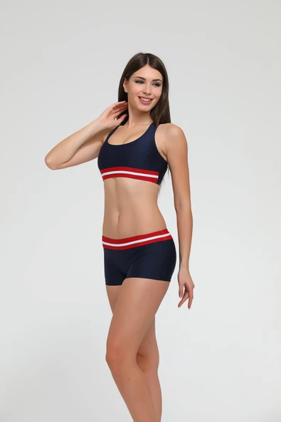 Chelly Kadın Yüzücü Spor Bady Bikini 9970 - 4