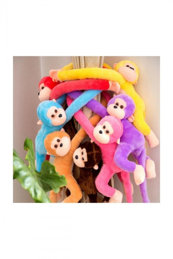 70 cm Maymun Peluş - Elleri Yapışkanlı Peluş - Oyuncak Peluş - Uyku Arkadaşı