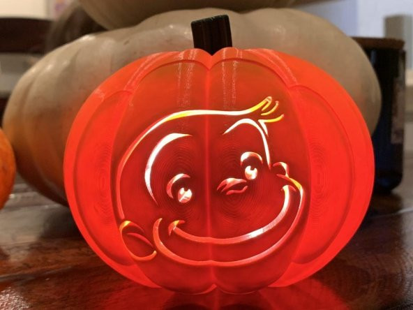 Jack O Lantern - Meraklı George Snap Yüzünde Plastik Aparat
