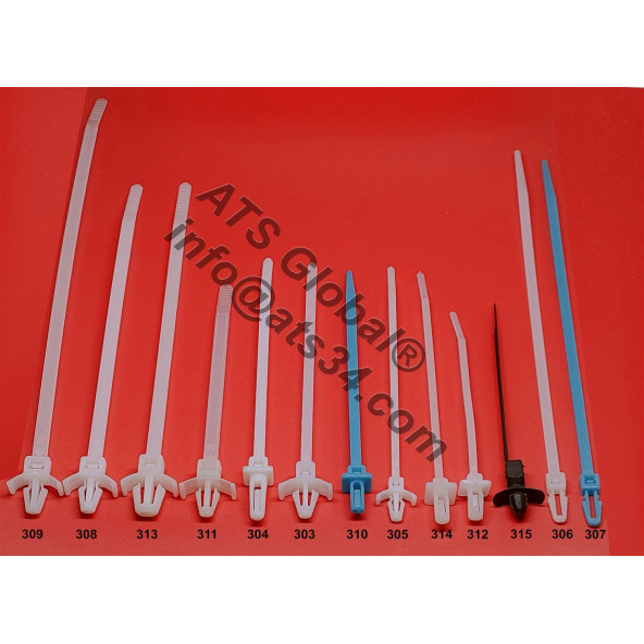 Dübelli Kablo Bağı 4.8X200 PKDB_309-A Çap 6,4 200 Adet Açılabilir - 2