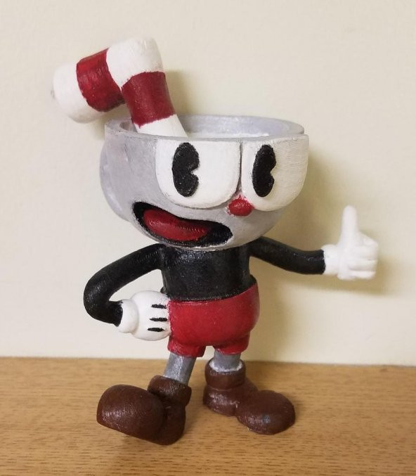Cuphead (Alt Poz) Plastik Aparat - 1
