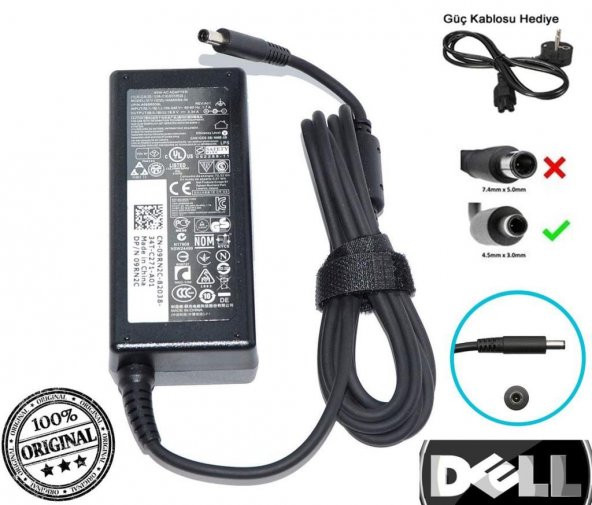 ORJINAL DELL Inspiron 5558-B20W81C Adaptör Dell Şarj Cihazı