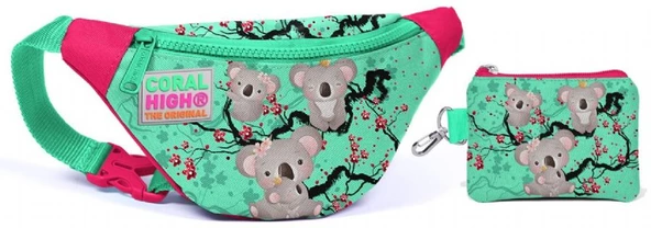 Coral High Koala Baskılı Bel Çantası Seti - Kız Çocuk