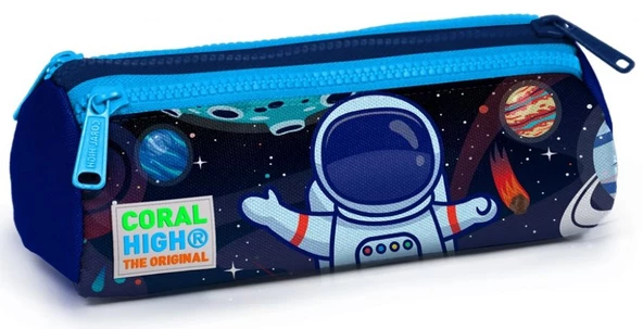 Coral High Astronot Erkek Çocuk Çekçek Çanta Seti - Işıklı Tekerlekler - Resim 4