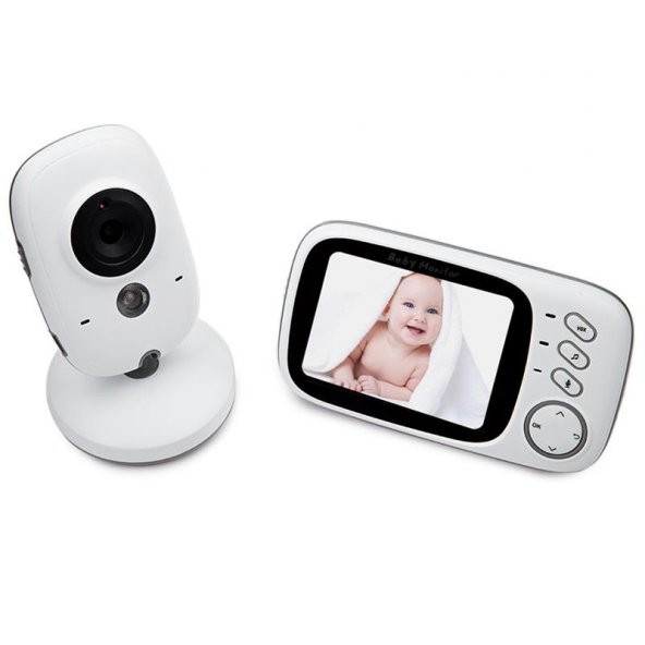 Baby Monitor - Gece Görüşlü Oda Sıcaklığı Kontrollü Bebek Video Kamerası