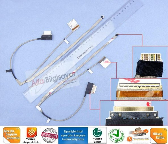 Dell Inspiron 15-3521 (P28F)   Lcd Data kablo - Ekran Bağlantı Lvds Kablosu