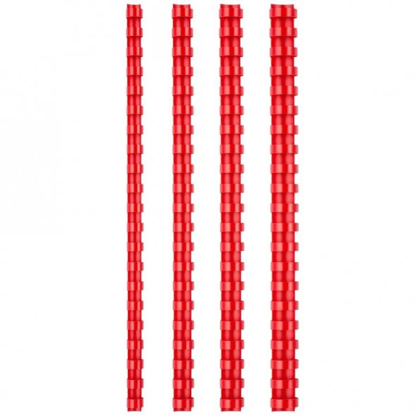 BIGPOINT  6mm PLASTIK SPIRAL KIRMIZI 100 LU (620)