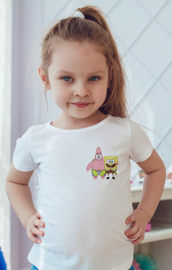 Sünger Bob Baskılı Çocuk Tişört