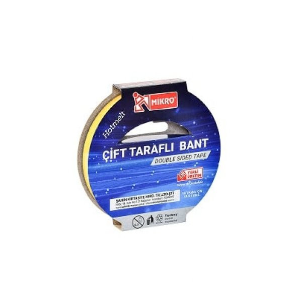 MİKRO BNT102 18*25 MT ÇİFT TARAFLI BANT