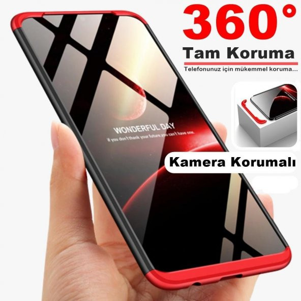 Galaxy S7 Edge Kılıf Kamera Korumalı 360 Tam Koruma Ays