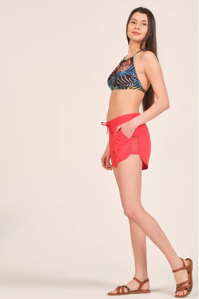 My Sea Kadın File Detaylı Deniz Şortu - 10