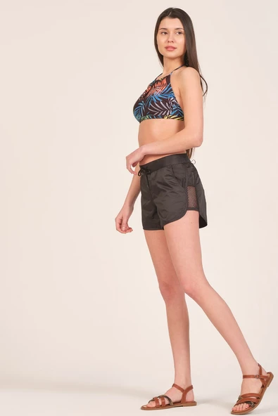 My Sea Kadın File Detaylı Deniz Şortu