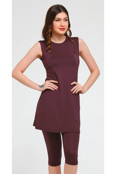 Chelly Kadın Battal Kolsuz Tesettür Mayo S9145 - 5