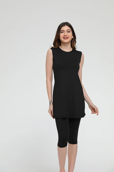 Chelly Kadın Battal Kolsuz Tesettür Mayo S9145 - 3