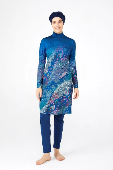 Tesmay Kadın Likralı Tam Kapalı Tesettür Mayo 0483 - Resim 7