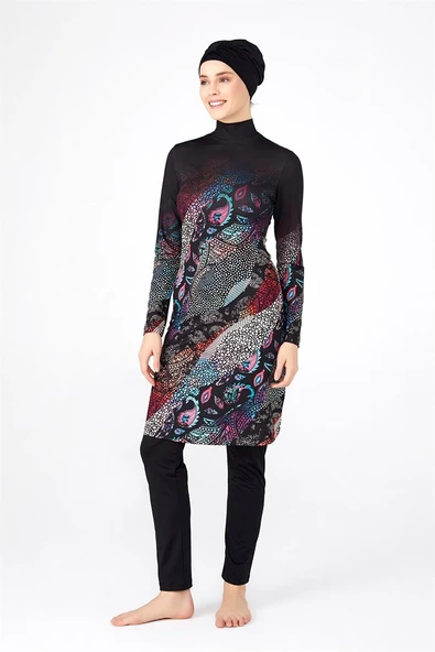 Tesmay Kadın Likralı Tam Kapalı Tesettür Mayo 0483 - Resim 4