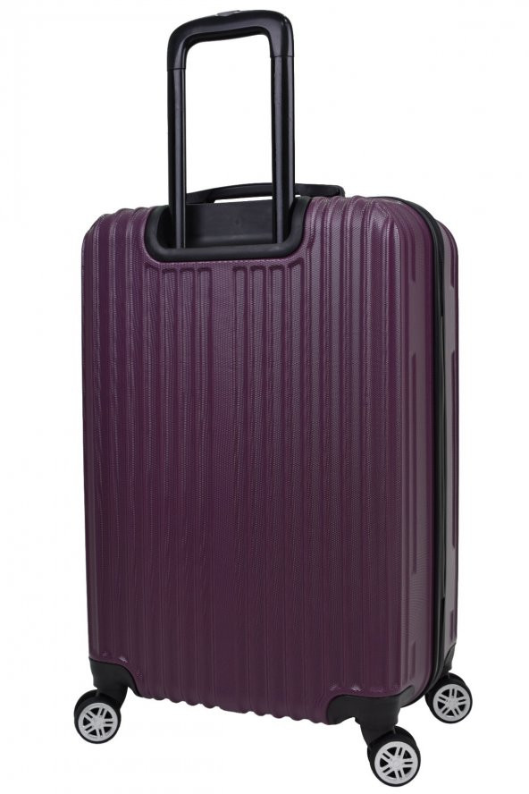 Elatae Büyük Boy Valiz Mor Abs 1020 - Resim 7