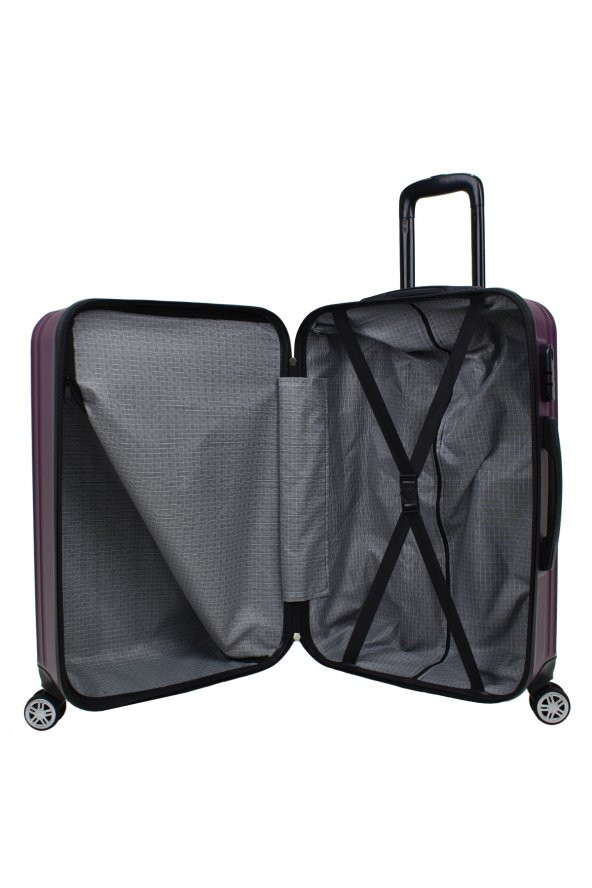 Elatae Orta Boy Valiz Mor Abs 1020 - Resim 4