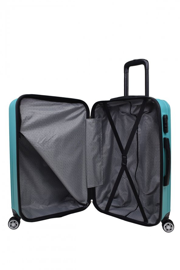 Elatae Orta Boy Valiz Turkuaz Abs 1020 - Resim 4