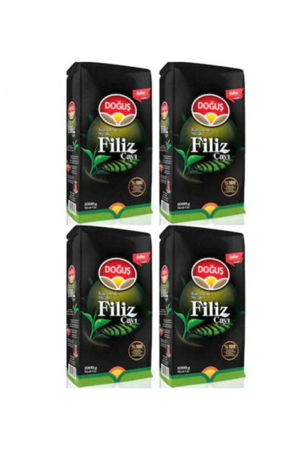 DOĞUŞ SİYAH FİLİZ ÇAYI 1000 gr (4 ADET)