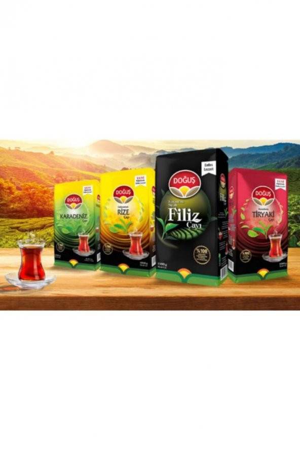DOĞUŞ SİYAH FİLİZ ÇAYI 1000 gr (4 ADET) - 4