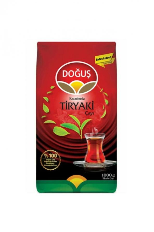 DOĞUŞ ÇAY Karadeniz Tiryaki Çayi 1000 Gr X 3 Adet