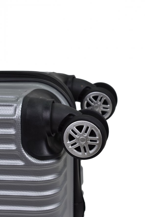 Elatae Kabin Boy Valiz Gri Abs 1020 - 5