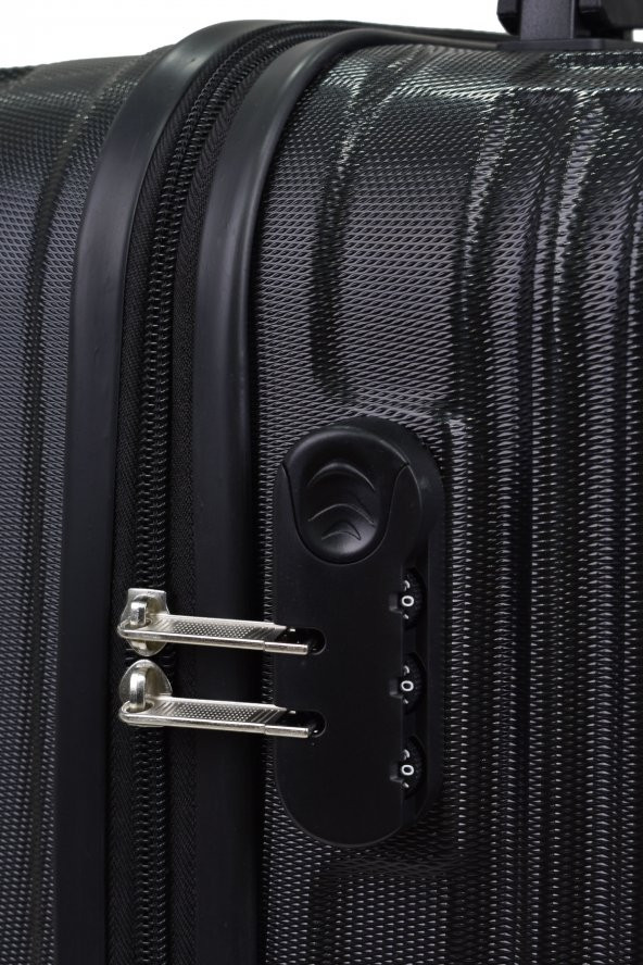 Elatae 2li Valiz Seti Büyük Boy - Orta Boy Siyah 1020 - 3