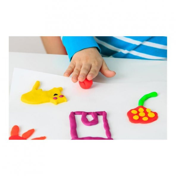 Oyun Hamuru 6 Lı Ana Renkler 690 gr Lets Oyun Hamur Seti 6 Renk 115grx6 1 Paket - 5