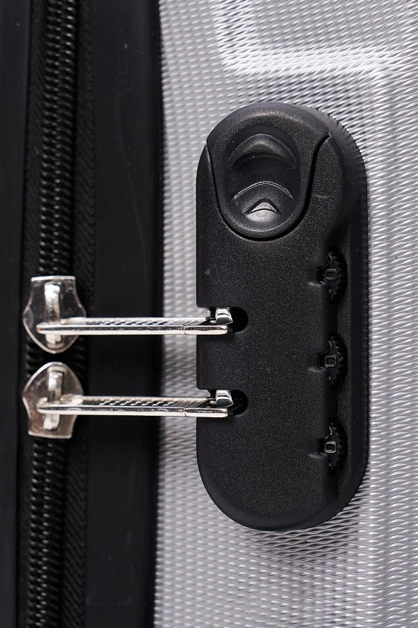 2'li Valiz Seti Elatae Valiz Büyük Boy ve Makyaj Gri 2'li Set - 7