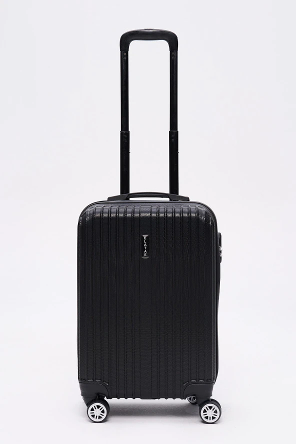 2'li Valiz Seti Elatae Valiz Kabin Boy ve Makyaj Siyah 2'li Set 1020 - Resim 2