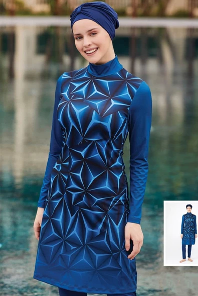 Tesmay Kadın Likralı Tam Kapalı Tesettür Mayo 0484 - 4