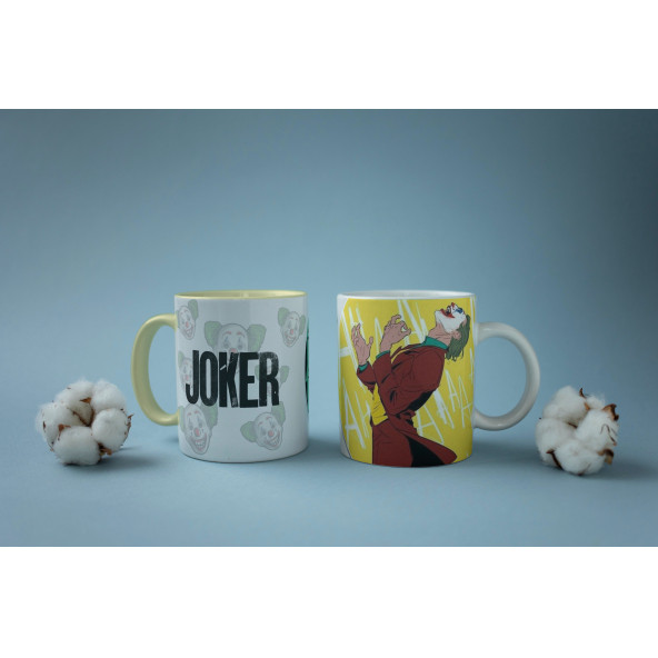 Joker Temalı Özel Tasarım Baskılı Kupa Bardak 001