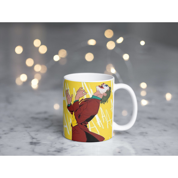 Joker Temalı Özel Tasarım Baskılı Kupa Bardak 001 - Resim 3